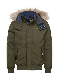 Jacke oliv / hellbraun