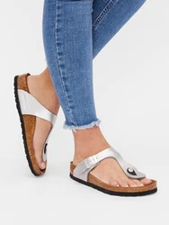 BIRKENSTOCK Zehentrenner 'Gizeh' silber