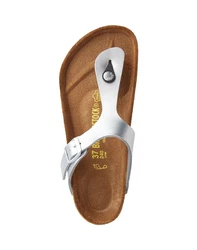 BIRKENSTOCK Zehentrenner 'Gizeh' silber