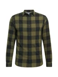 JACK & JONES Hemd 'Gingham' oliv/schwarz