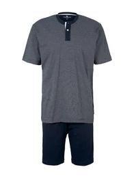 Pyjama nachtblau / wei
