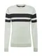 TOM TAILOR Pullover grau / schwarz