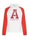 AÉROPOSTALE Sweatshirt rot / weiß