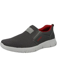 Slip On dunkelgrau / rot