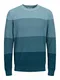 JACK & JONES Gestreifter Strickpullover blau