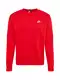 Nike Sportswear Sweatshirt 'Club Fleece' rot / wei