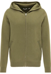 Mo ESSENTIALS Strickjacke oliv