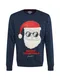 JACK & JONES Sweatshirt ''''SNOW FALL'''' navy / weiß / rot