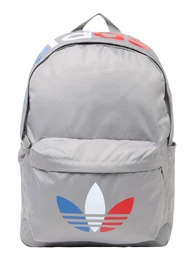 Rucksack hellgrau / blau / weiß / rot