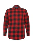 Jack & Jones Plus Hemd JJEGINGHAM rot/schwarz