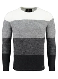 Pullover 'Jogi' dunkelgrau / graumeliert / schwarz / wei
