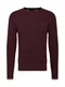 TOMMY HILFIGER Pullover burgunder / weiß / rot / navy