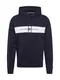 TOMMY HILFIGER Hoody dunkelblau / weiß
