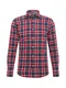 JACK & JONES Hemd dunkelblau / dunkelrot / weiß