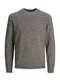 JACK & JONES Strickpullover graumeliert