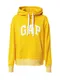 GAP Sweater majica  tamo žuta / bijela