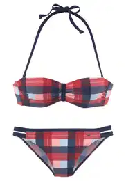 Bikiny námořnická modř / světlemodrá / růžová / pastelově červená