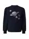 Trendyol Sweatshirt  námořnická modř / zlatá / stříbrná