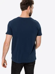 ALPHA INDUSTRIES T-Shirt dunkelblau/senf