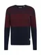 JACK & JONES Pullover dunkelblau / burgunder / weinrot
