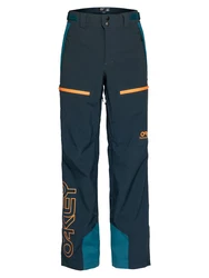 OAKLEY Outdoorhose/Sporthose dunkelblau/petrol/orange
