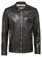 FREAKY NATION Lederjacke ''''Lucky Jim'''' dunkelbraun