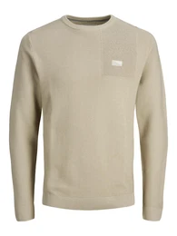 JACK & JONES Strickpullover beige