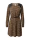 VERO MODA Šaty 'SERENA'  hnědá / světle hnědá / černá