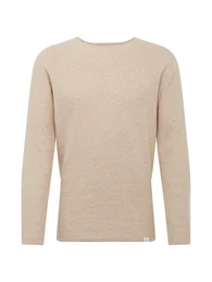 Pullover 'Honeycomb' kitt / cappuccino / schwarz