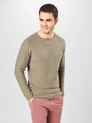 NOWADAYS Pullover Honeycomb schilf