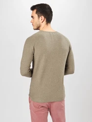 NOWADAYS Pullover Honeycomb schilf