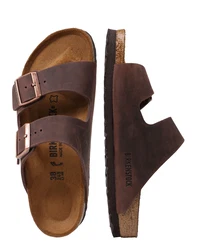 BIRKENSTOCK Pantolette 'Arizona' dunkelbraun