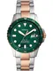 FOSSIL Uhr rosegold / grn / silber