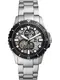 FOSSIL Analoguhr schwarz / silber