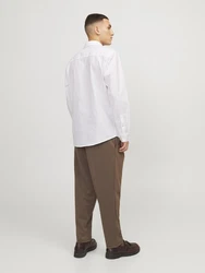 Jack & Jones Langarmhemd OXFORD SHIRT weiß