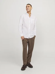 Jack & Jones Langarmhemd OXFORD SHIRT weiß