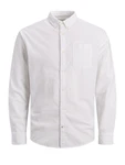 Jack & Jones Langarmhemd OXFORD SHIRT weiß