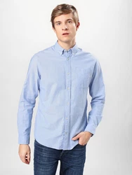 Jack & Jones Langarmhemd OXFORD SHIRT hellblau