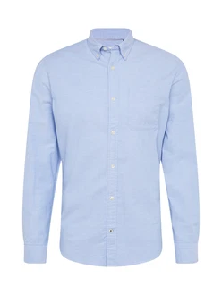Jack & Jones Langarmhemd OXFORD SHIRT hellblau