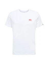 Alpha Industries T-Shirt Rundhalsshirt Backprint T (T-Shirt) rot/schwarz/wei