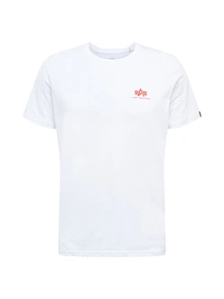 Alpha Industries T-Shirt Rundhalsshirt Backprint T (T-Shirt) rot/schwarz/wei