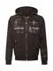CAMP DAVID Sweatjacke  črna / bela