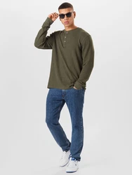 BLEND Shirt 'Noble' oliv