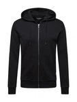 Jack & Jones Plus Sweatjacke DURCHGEHENDER REISSVERSCHLUSS PLUS SIZE HOODIE schwarz