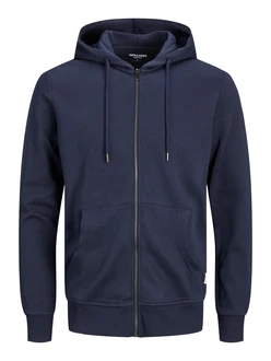 Jack and Jones Herren Kapuzenpullover Zip Sweatjacke L Navy Blazer/navy