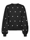 VERO MODA Svetr  černá / bílá