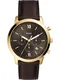 FOSSIL Uhr dunkelbraun / gold