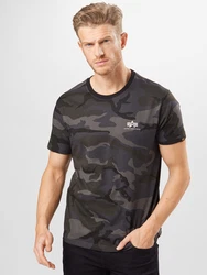 ALPHA INDUSTRIES T-Shirt dunkelgrau/khaki/schwarz/wei