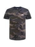 ALPHA INDUSTRIES T-Shirt dunkelgrau/khaki/schwarz/wei