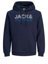 Sweatshirt blau / dunkelblau / weiß